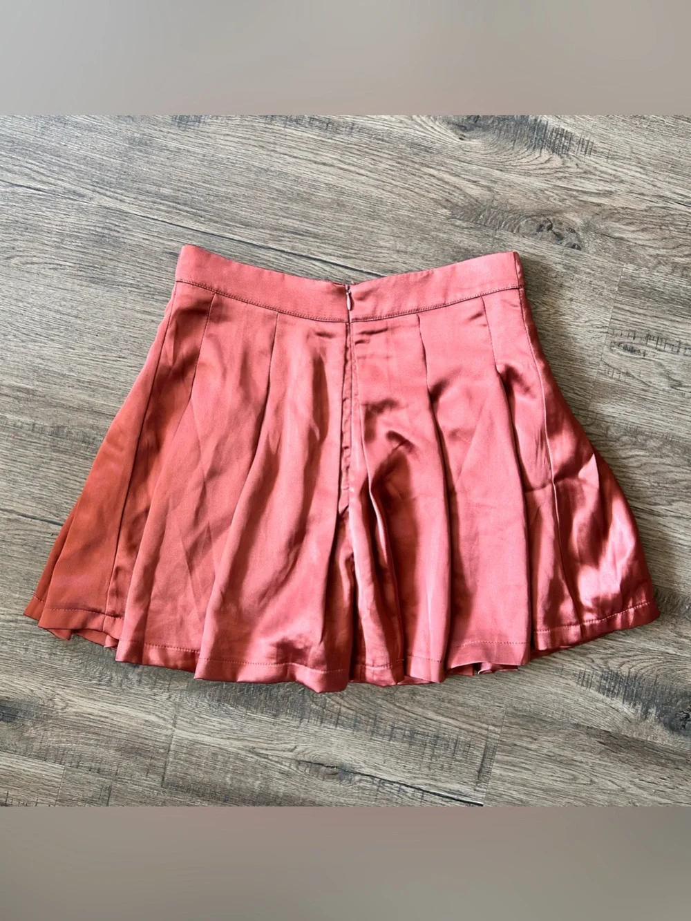 DO+BE |Copper Pleated Circle Skort sz small